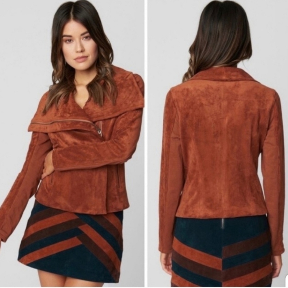 SL8 Suede Rust Brown Jacket  Sz LARGE